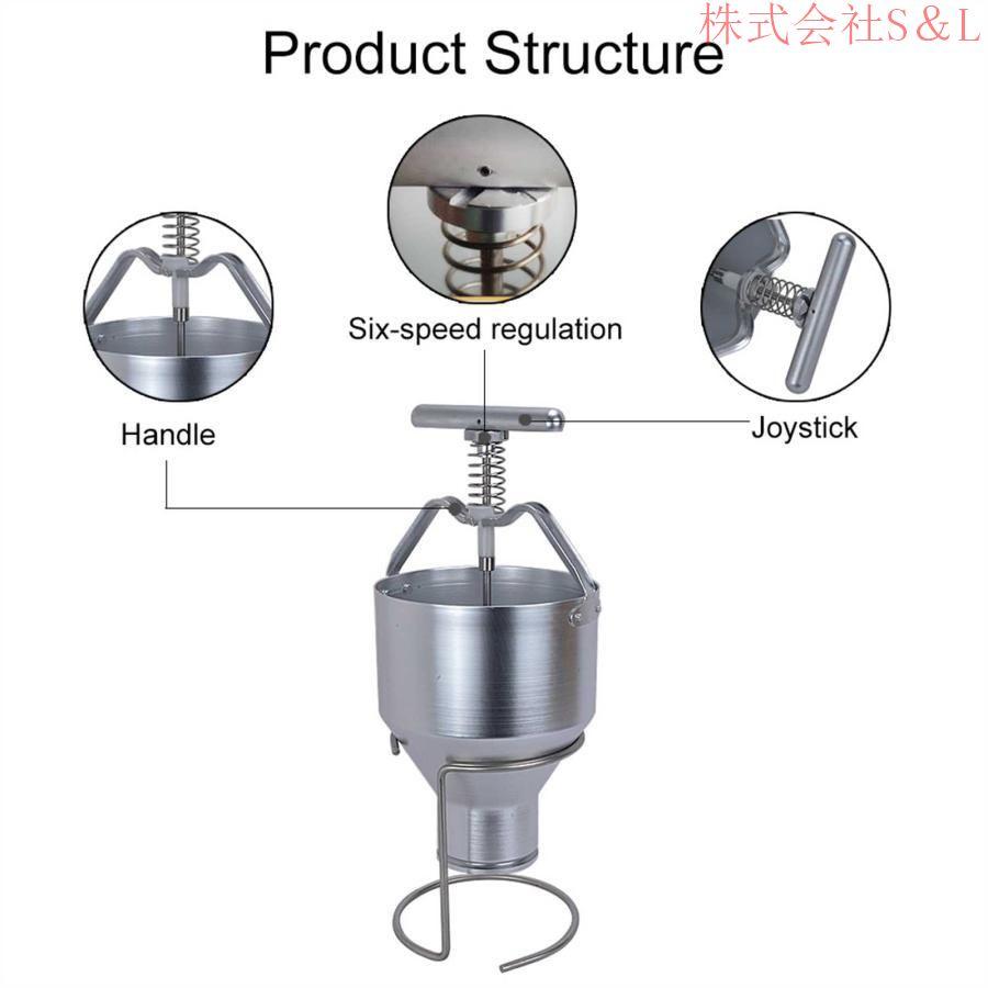 取り外し可能なセンター付き手動ドーナツメーカードーナツカッター 3L