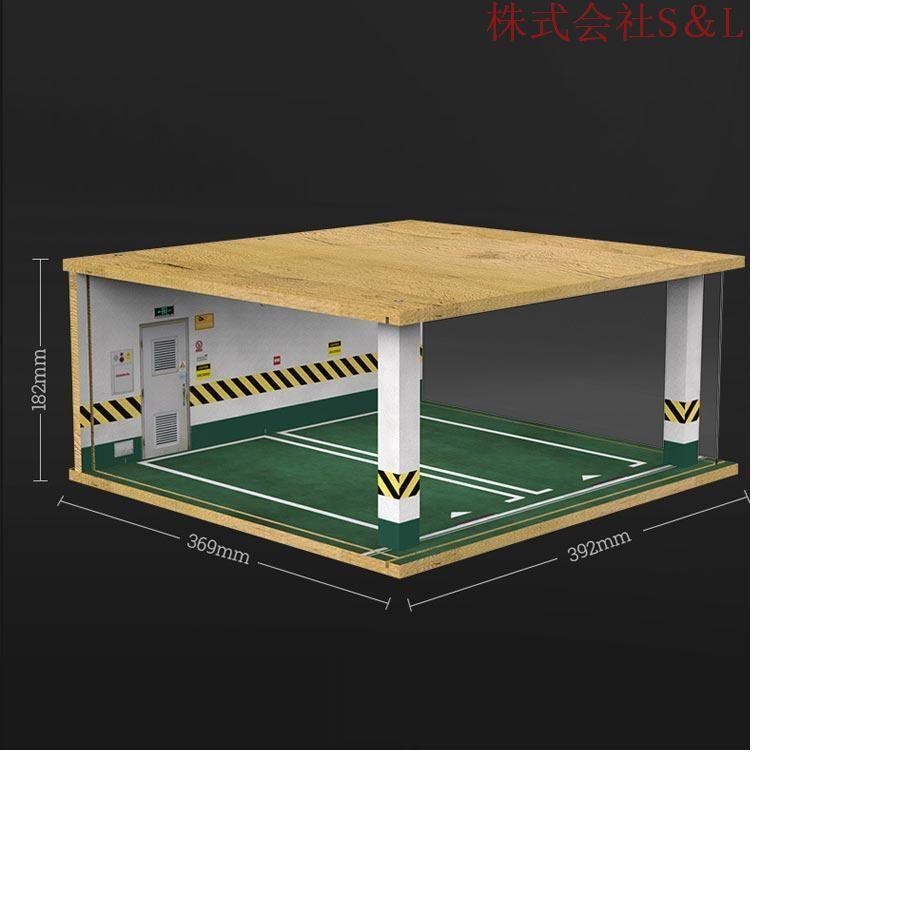 ディスプレイケース アクリルケース 1：18駐車場陳列ケース