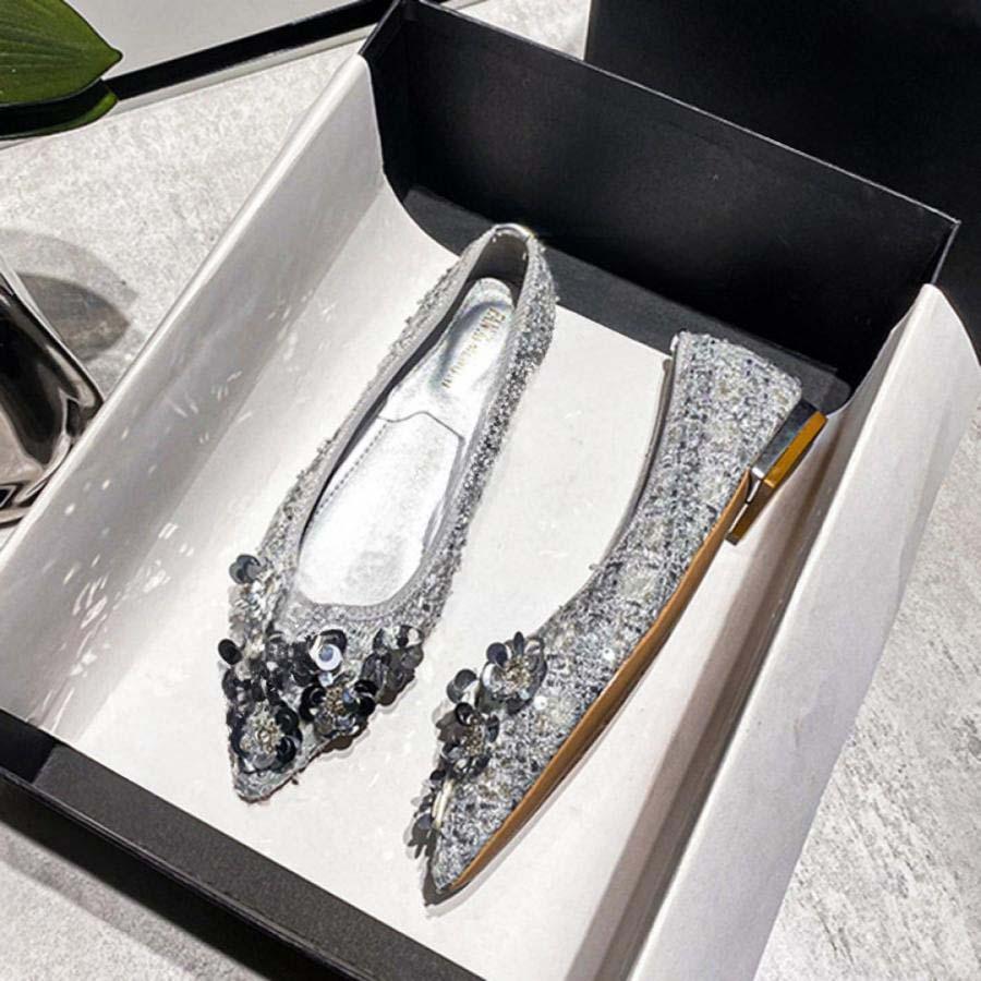 レディース パンプス ローヒール パール 安定感 女性 歩きやすい 軽量 おしゃれ チャンキーヒール フラット 走れる 痛くない 低反発 冠婚葬祭 オフィス 結婚式 | ブランド登録なし | 18