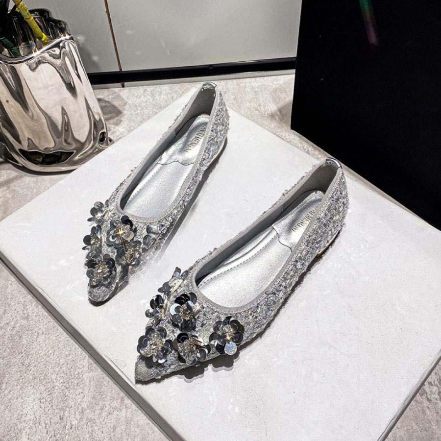 レディース パンプス ローヒール パール 安定感 女性 歩きやすい 軽量 おしゃれ チャンキーヒール フラット 走れる 痛くない 低反発 冠婚葬祭 オフィス 結婚式 | ブランド登録なし | 20