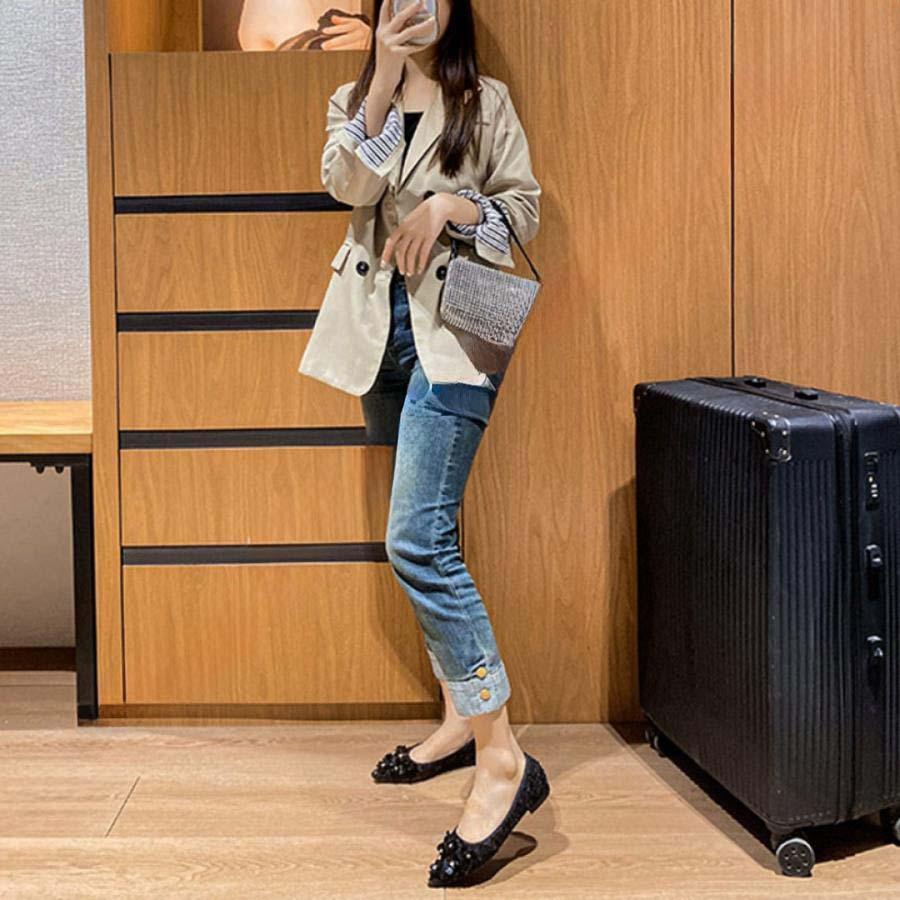 レディース パンプス ローヒール パール 安定感 女性 歩きやすい 軽量 おしゃれ チャンキーヒール フラット 走れる 痛くない 低反発 冠婚葬祭 オフィス 結婚式 | ブランド登録なし | 10