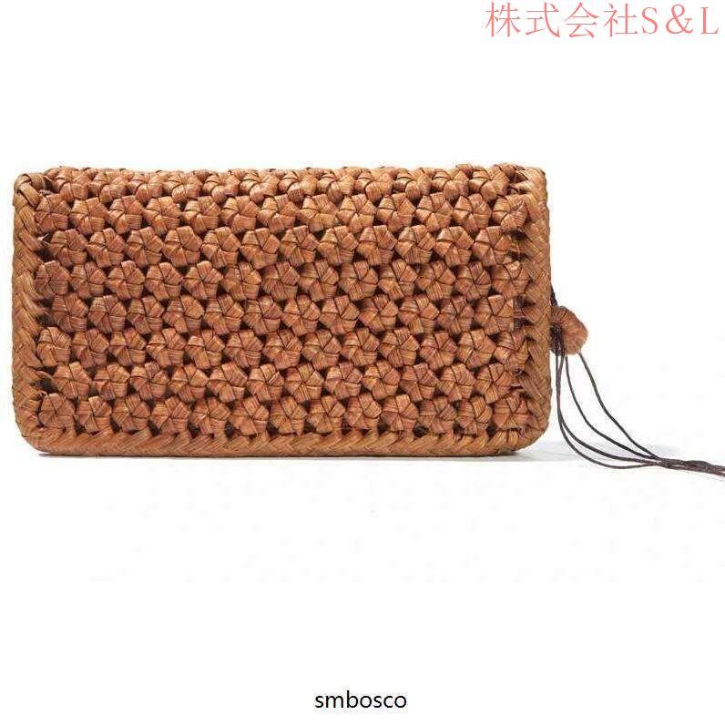 送料無料 高級品 山葡萄 長財布 花編みやまぶどう財布 手編み
