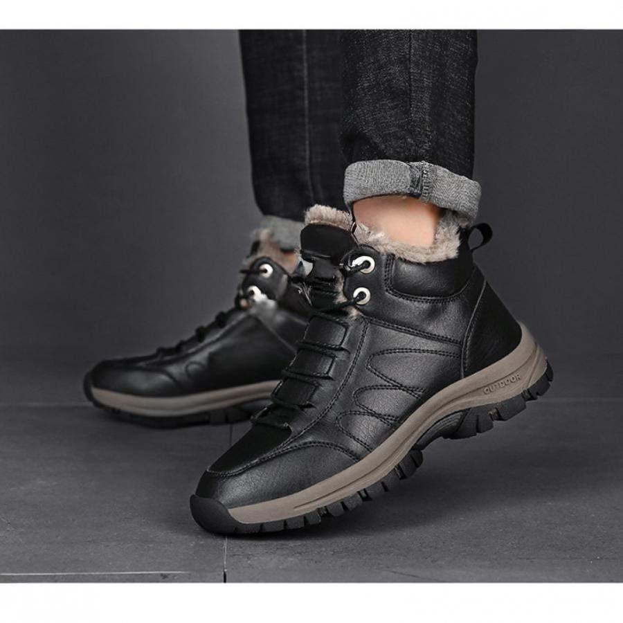 防寒ブーツ メンズ レーディス 防水 トレッキングブーツ 裏起毛 ピンク 24.5-28.0cm 防寒ブーツ メンズ レーディス 防水 トレッキング