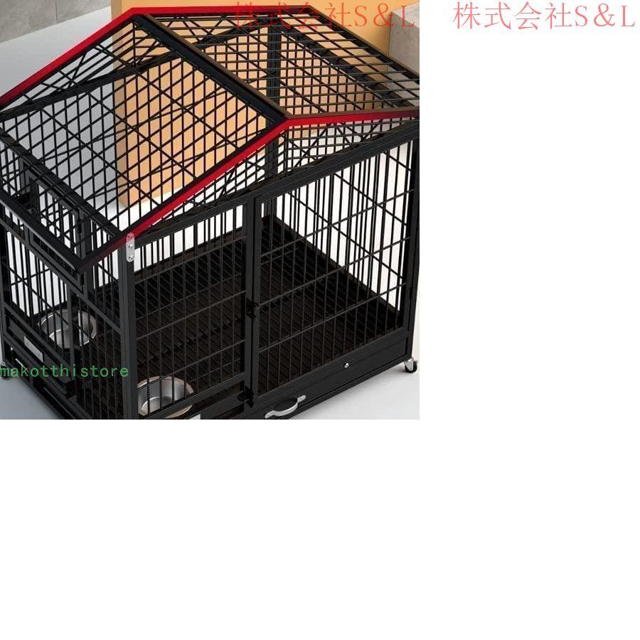 犬サークルペットケージ鉄製の犬用ケージ頑丈なロック付きの脱出 犬サークルペットケージ鉄製の犬用ケージ頑丈なロック付きの脱出