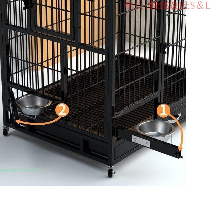 犬サークルペットケージ鉄製の犬用ケージ頑丈なロック付きの脱出 犬サークルペットケージ鉄製の犬用ケージ頑丈なロック付きの脱出