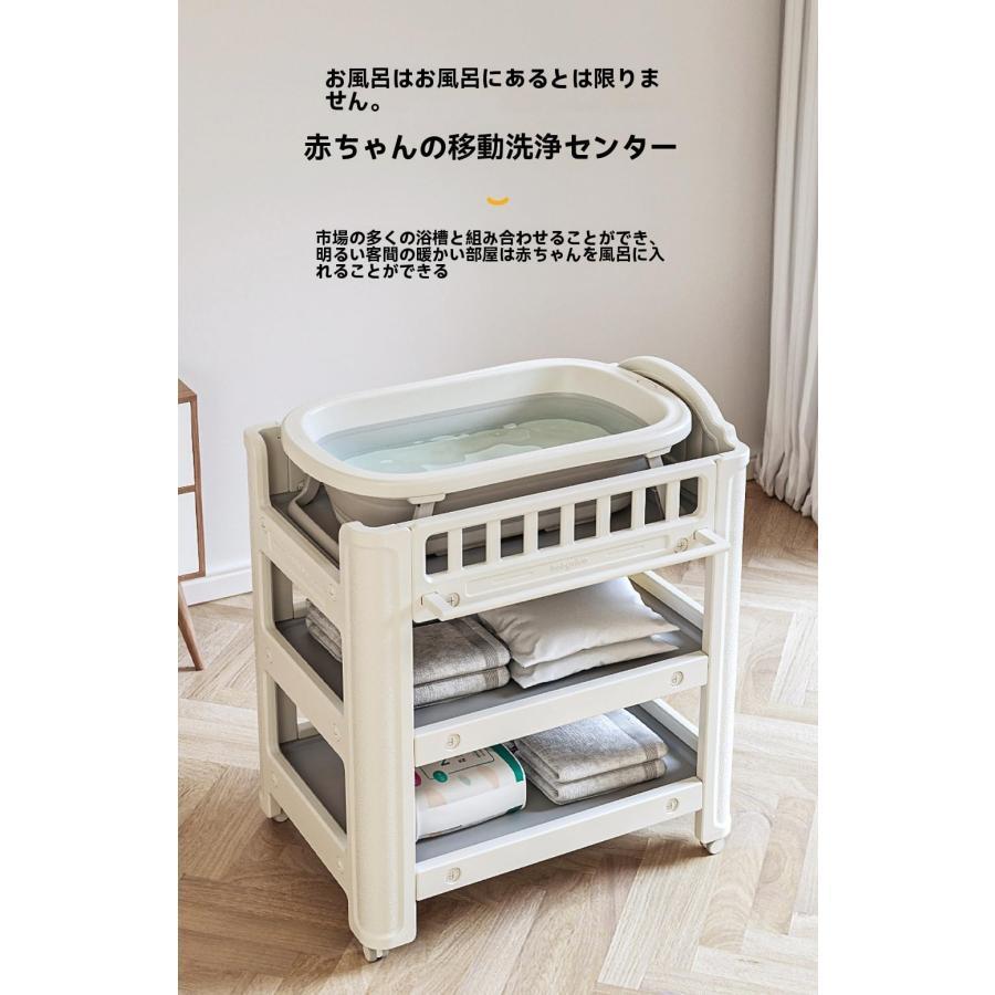 オムツ交換台 腰痛対策おむつ 交換台 収納付き 3層 大容量