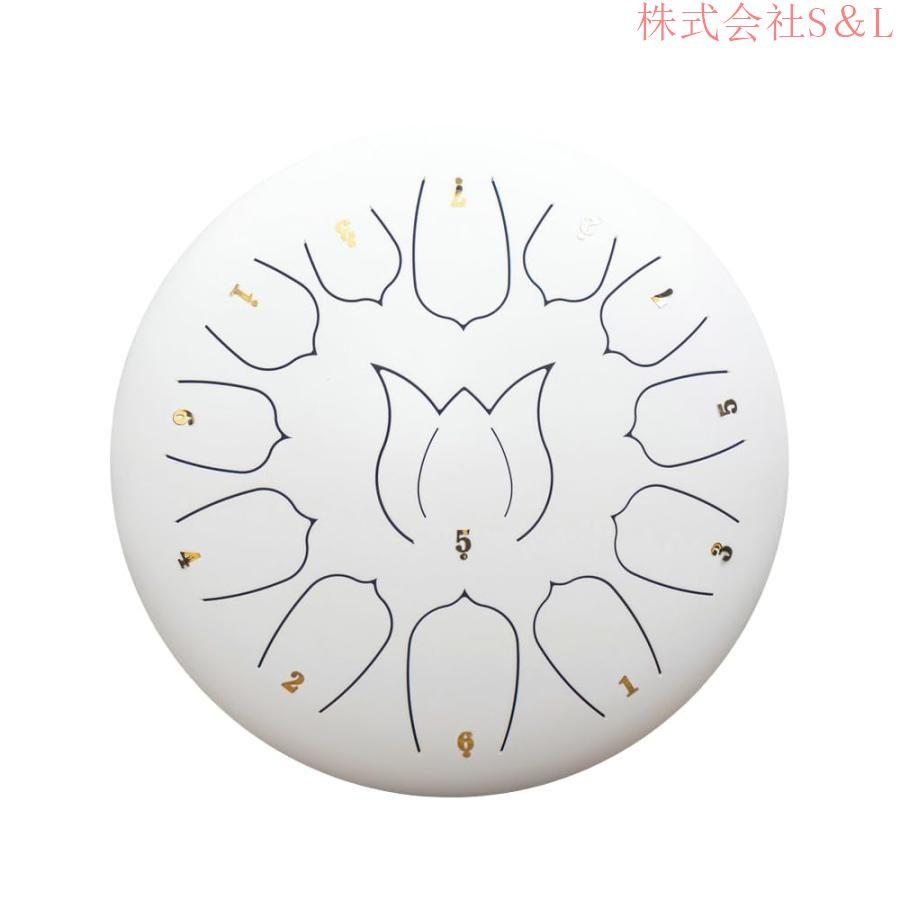 13音スチール ハンドドラム タングドラム 【美品】 スチールドラム 30cm 13音 ドラム楽器ギフト 大人子供初心者向け