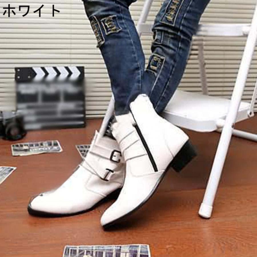 ウエスタンブーツ サイドジップ 11.5 EE ウエスタンブーツ