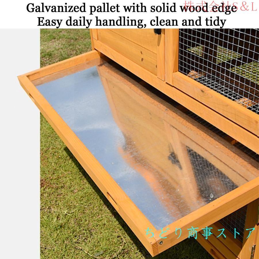 屋外木製鶏小屋耐候性大型鶏かご 6羽の鶏用の大きな鶏小屋防雨