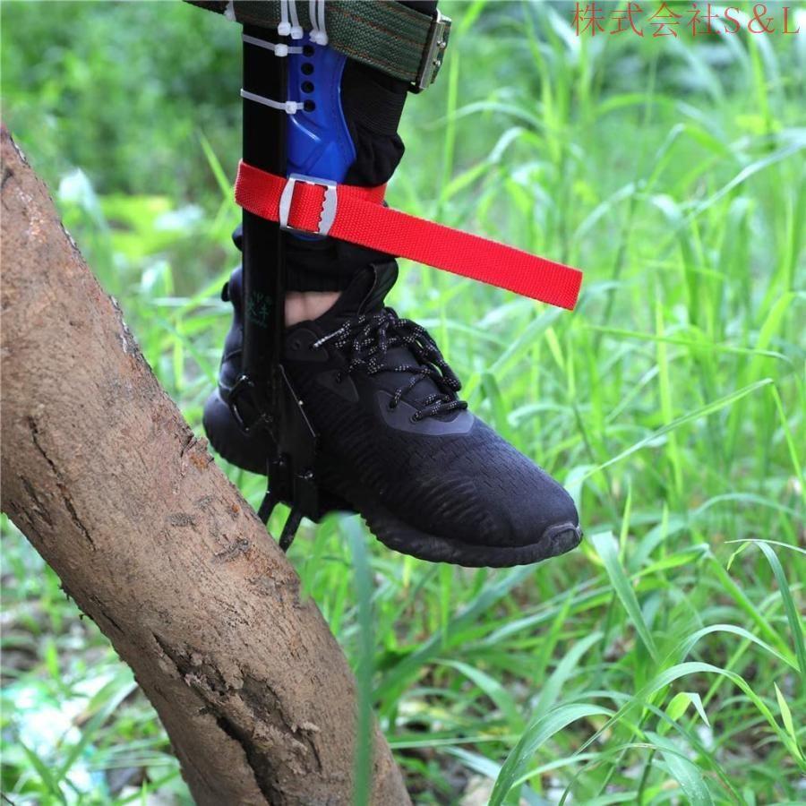 木登り器 木登り道具 昇柱器 直立木登りツール シートベルト付き 木登り器 木登り道具 昇柱器 直立木登りツール シートベルト付き