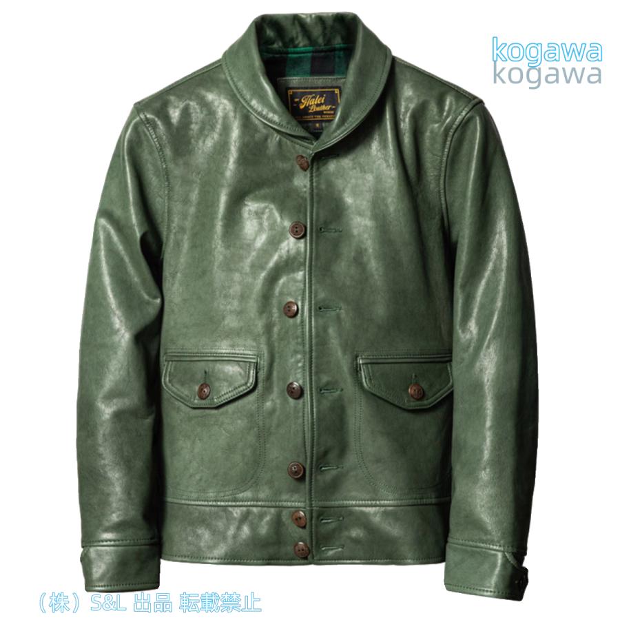 イタリア産ベジタブルタンニン鞣しヤギ革 レザージャケット 和風