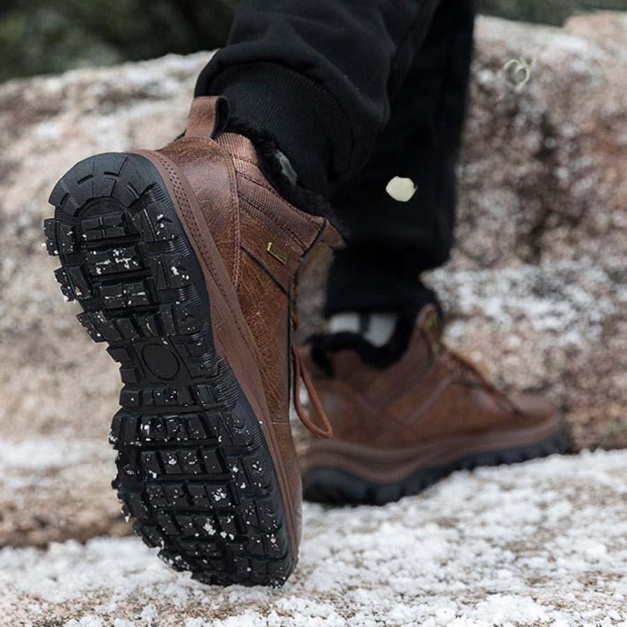 防寒ブーツ メンズ レーディス 防水 トレッキングブーツ 裏起毛 ピンク 24.5-28.0cm 防寒ブーツ メンズ レーディス 防水 トレッキング