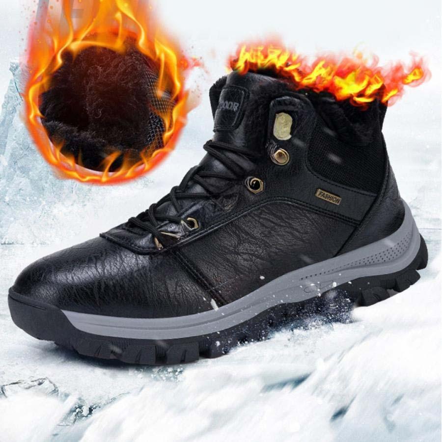 防寒ブーツ メンズ レーディス 防水 トレッキングブーツ 裏起毛 ピンク 24.5-28.0cm 防寒ブーツ メンズ レーディス 防水 トレッキング