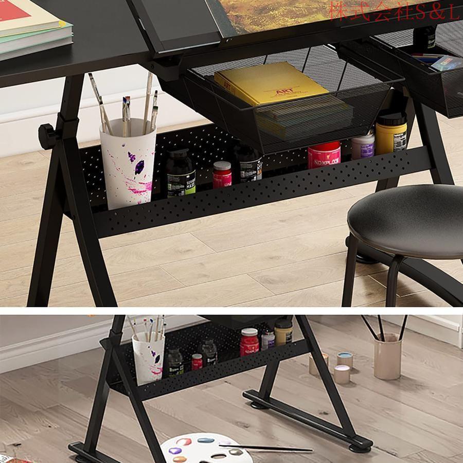 絵画テーブル ドローイングテーブル 6 段階の高さ 68-91CM 多