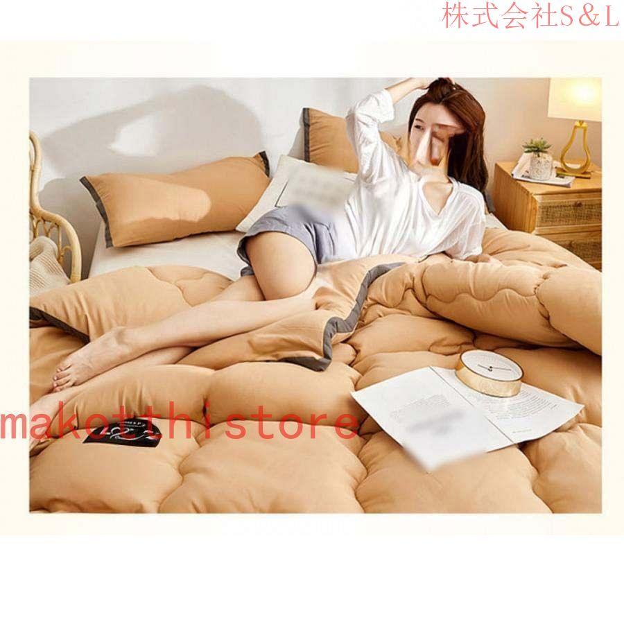 人工羽毛布団ブラウン超軽量肌掛け布団あったかい吸収発熱丸洗い可能防臭機能2セット 人工羽毛布団 0.8kg シングル 吸湿発熱 手洗い可 グレー K105767