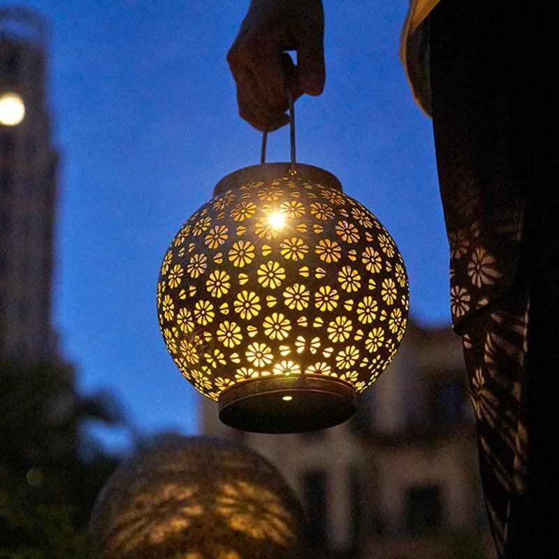 ソーラーランタンソーラーライト屋外防水ガーデンライトおしゃれ