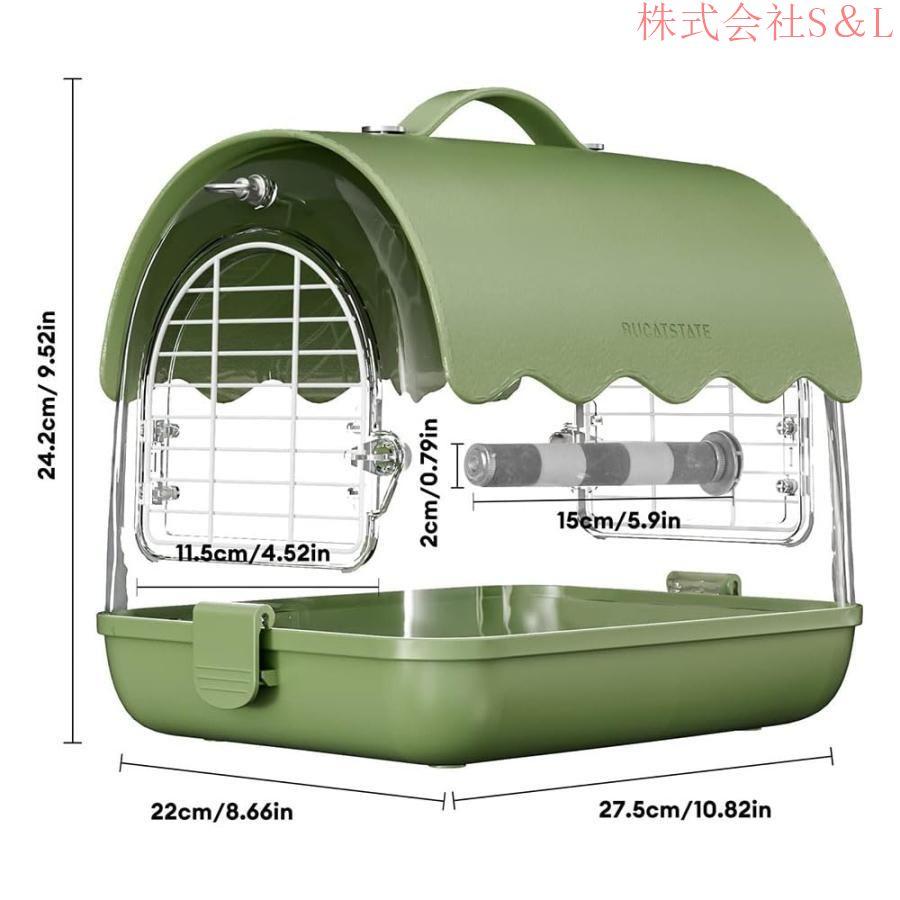 鳥かごキャリーケース鳥かご小型手提げ肩掛けオカメインコ