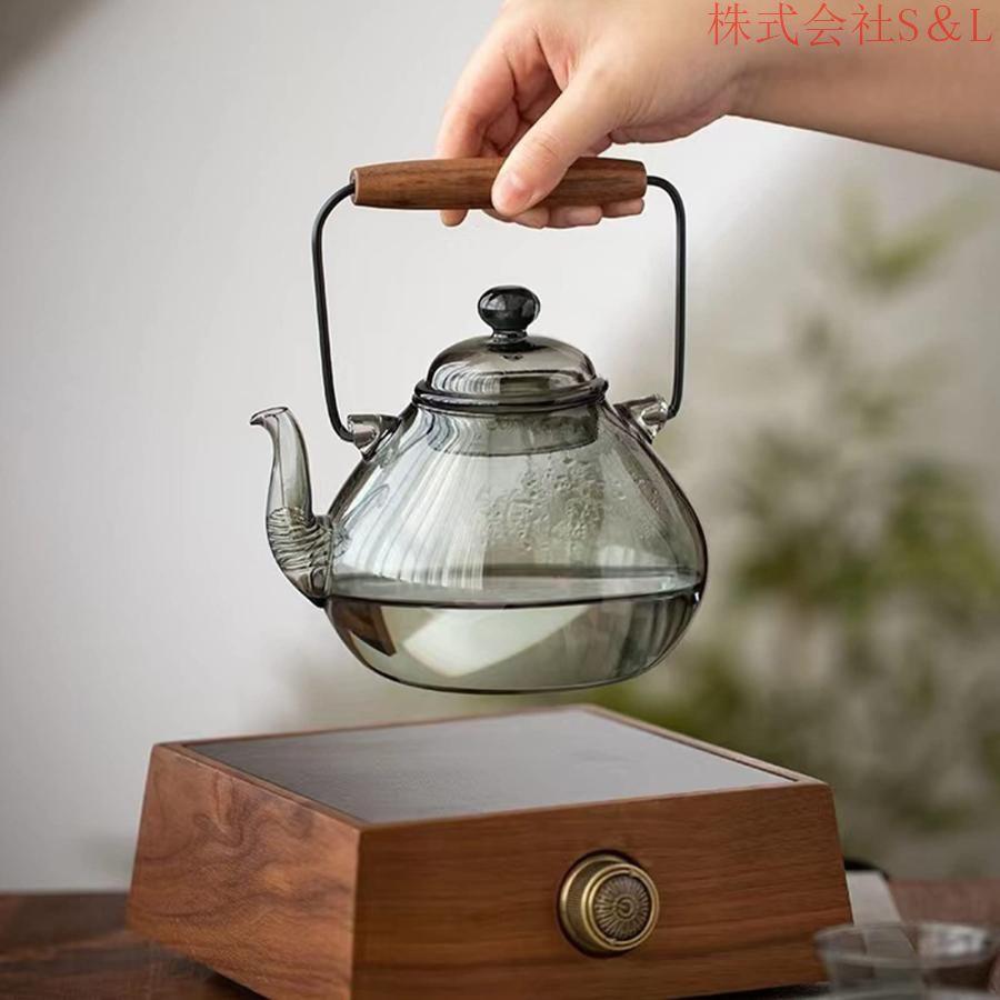 耐熱ガラスポット ティーポット 紅茶ポット 透明 直火可 茶