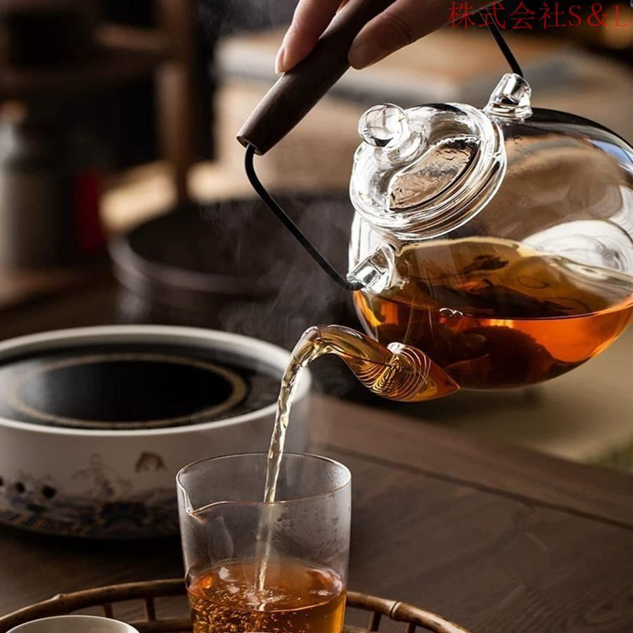 耐熱ガラスポット ティーポット 紅茶ポット 透明 直火可 茶 耐熱ガラスポット ティーポット 紅茶ポット 透明 直火可 茶