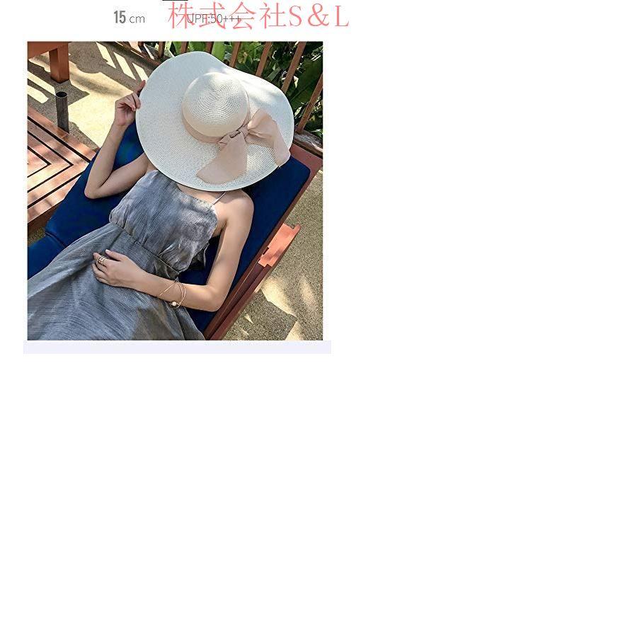 折りたたみ女優帽大きめリボンつば広麦わら帽子レディース帽子 折りたたみ女優帽大きめリボンつば広麦わら帽子レディース帽子