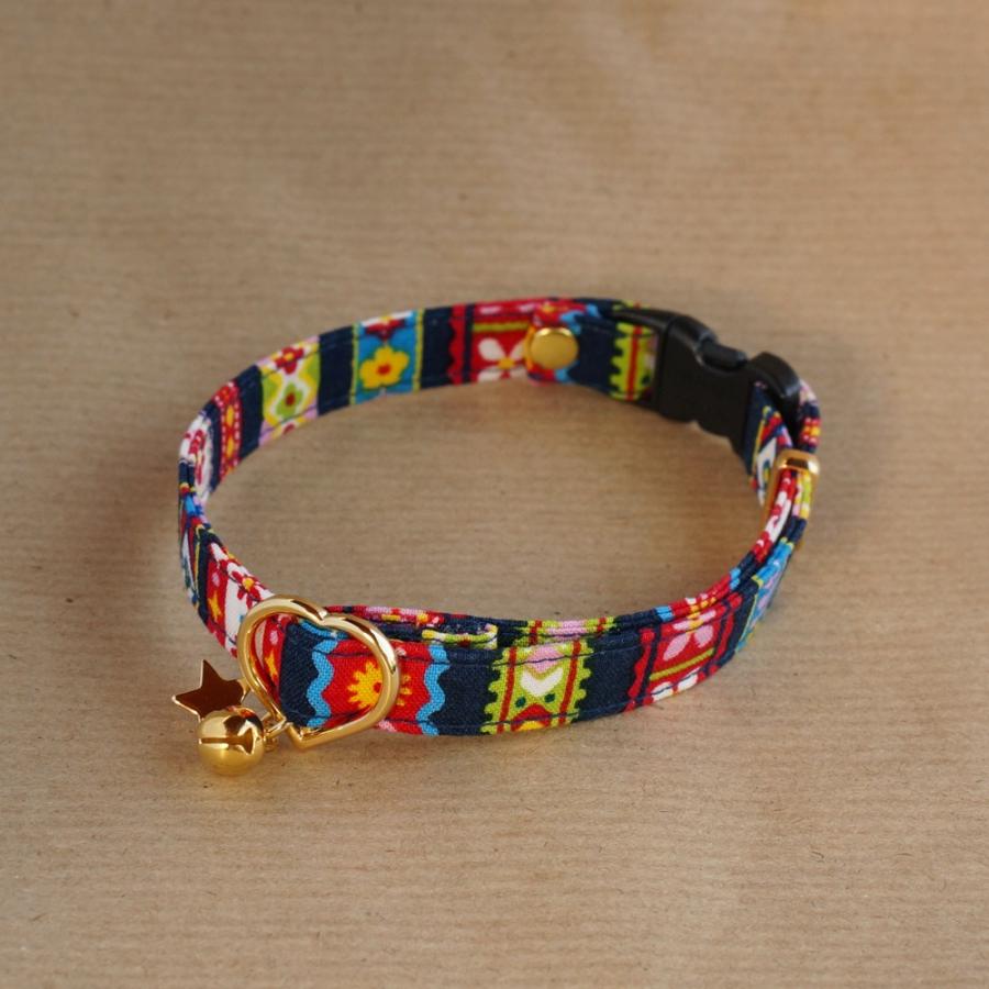 猫用 首輪 ハンドメイド セーフティバックル使用 ３サイズから選べる 