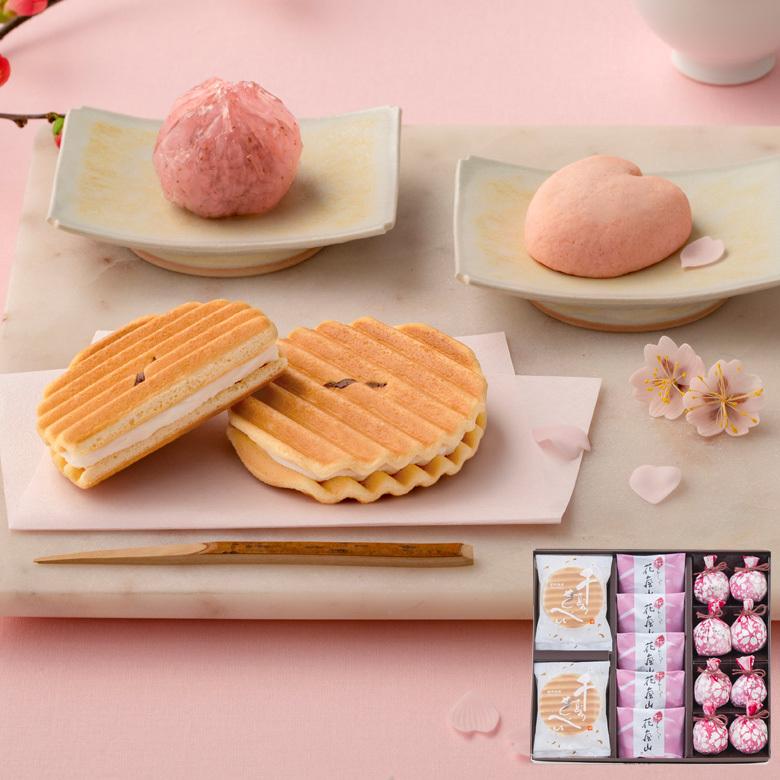 鼓月 春の銘菓撰詰合せ 千寿せんべい6枚 花嵐山5個 花すだれ