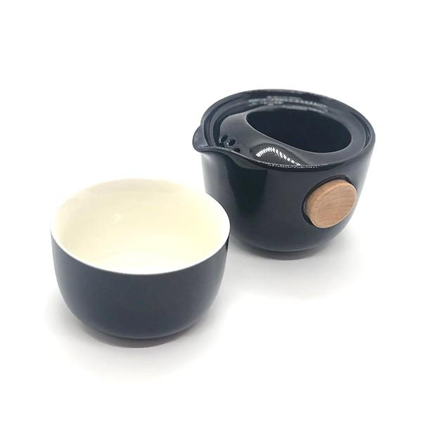 数々の賞を受賞《お試し茶葉付》EILONG 茶器セット・黒 コーヒー、ティー用品 桂花烏龍茶《キンモクセイ》 ティーバッグ 15包