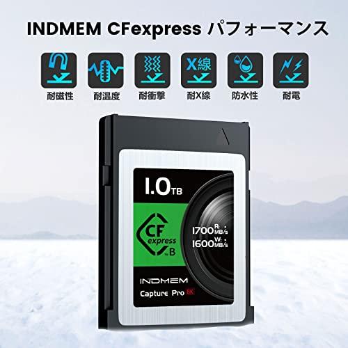 INDMEM CFexpress Type B メモリーカード 1TB 書き込み速度1600MB s 読み出し速度1700MB s 8K録画対応