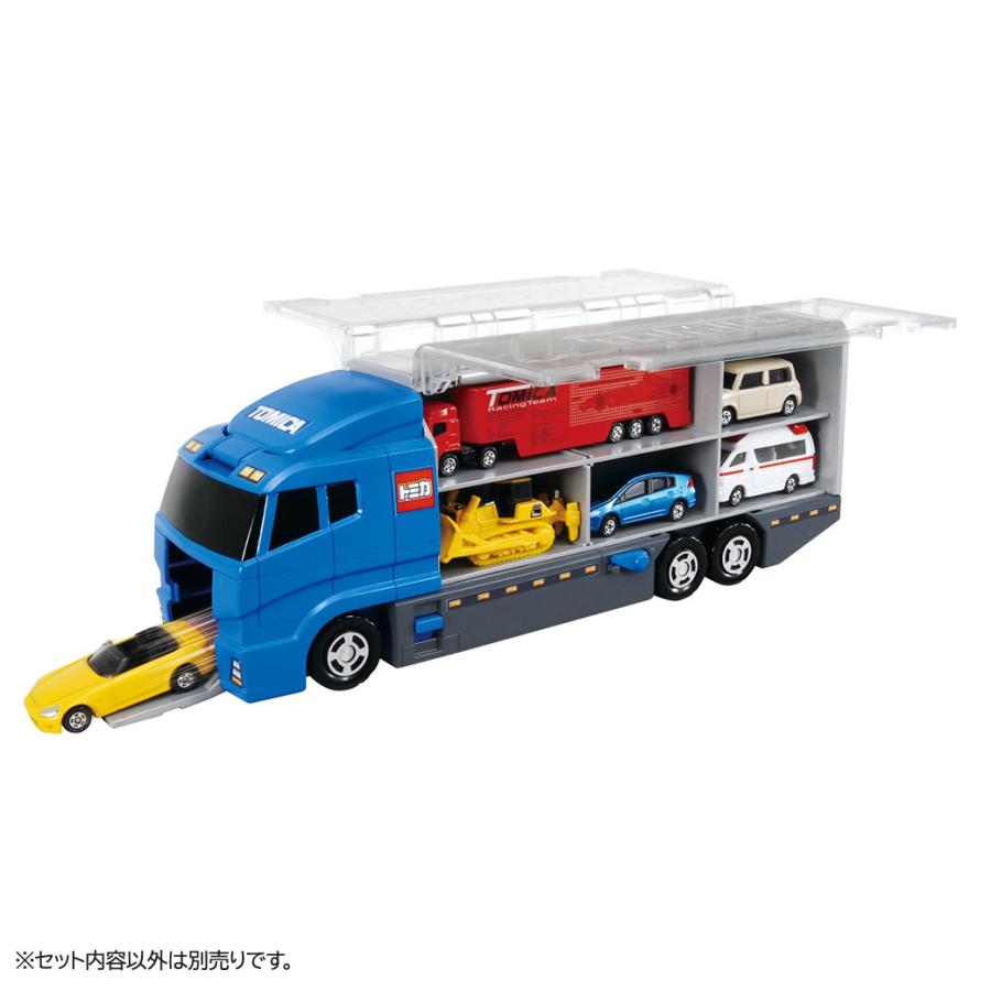 トミカ　にぎやかドライブ　コンボイ　キャリアカー　収納ケース　まとめ売り オンライン限定価格】トミカワールド おかたづけコンボイ トミカ