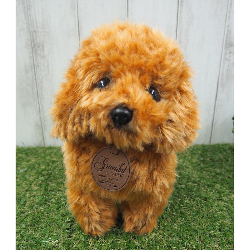 グレイスフル イヌ トイプードル アプリコット S 立ち I-6857 三英貿易