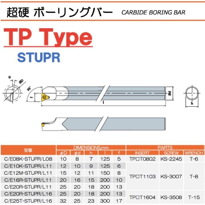 送料無料】 インプラス C10K-STUPR11 超硬 ボーリングバー TP