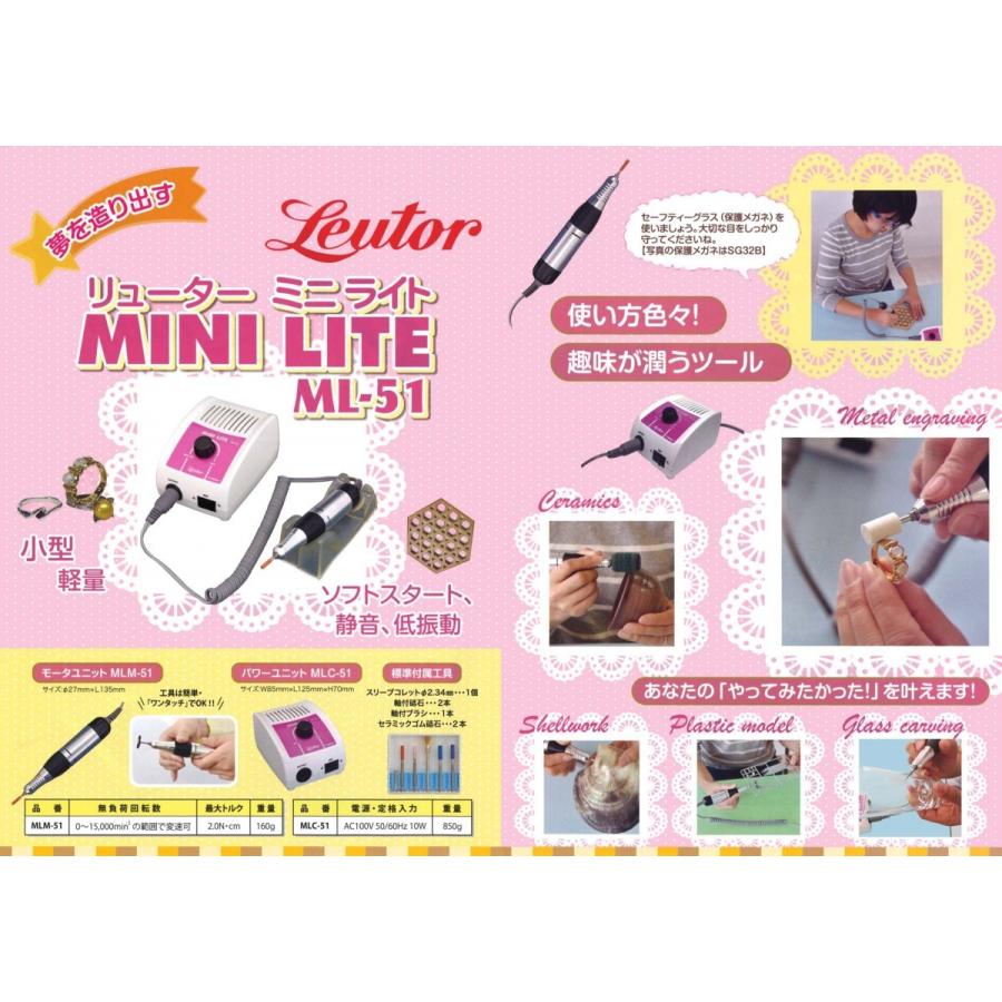 送料無料】 リューター ミニライト ML-51 (MLM-51+MLC-51) 日本