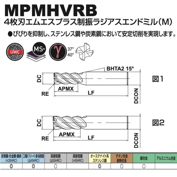 送料無料】三菱 MPMHVRB 16xR0.5 4枚刃エムエスプラス制振ラジアス