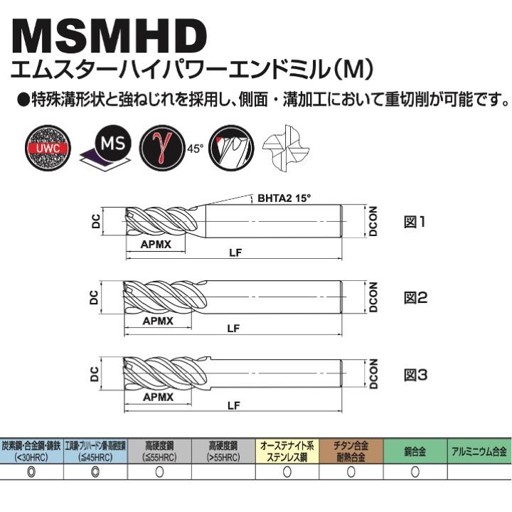 送料無料】三菱 MSMHD 20 エムスターハイパワーエンドミル（M