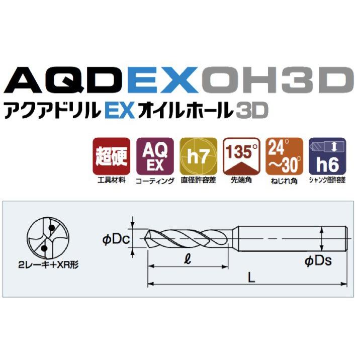 不二越 (ナチ) 超硬ドリル AQDEXOH3D1030 (アクアドリル EX オイルホール 3D) 野花 卯月 - 通販 -  legaleagle.co.nz