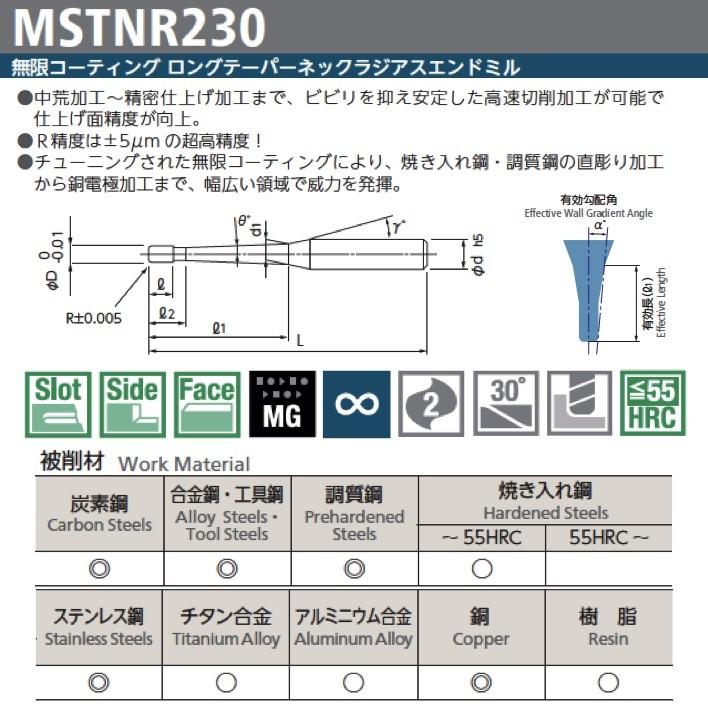定形外可】 NS 日進工具 MSTNR230-0.5-R0.05-1°-5 無限 定形外可】 NS 日進工具 MSTNR230-0.5-R0.05-1°-5 無限