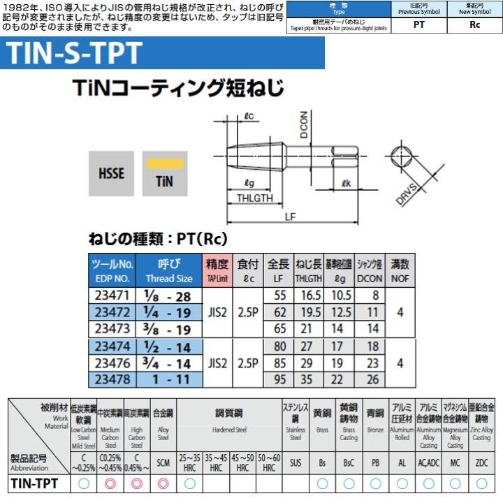 osgタップVX-TPT 3P PT1/4 2 Rc 1本 osgタップVX-TPT 3P PT1/4 2 Rc 1本