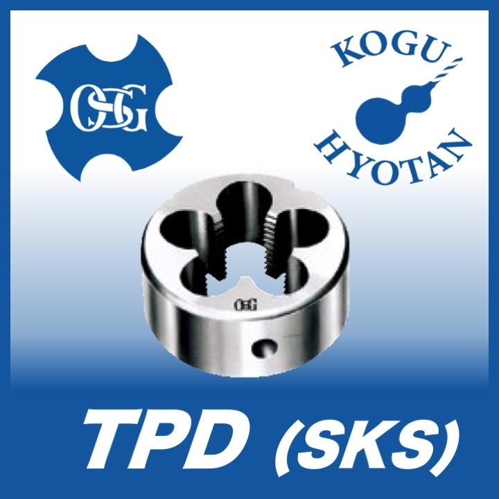 最安値級価格 1-1/4-11 PT 63径 TPD(SKS) 【送料無料】OSG SKS ソリッドタイプ 管用テーパねじ（PT） 丸ダイス 基準器、ゲージ