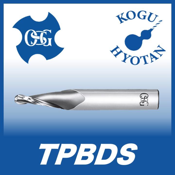 【送料無料】OSG TPBDS R4x4° ハイスエンドミル 2刃 ショート