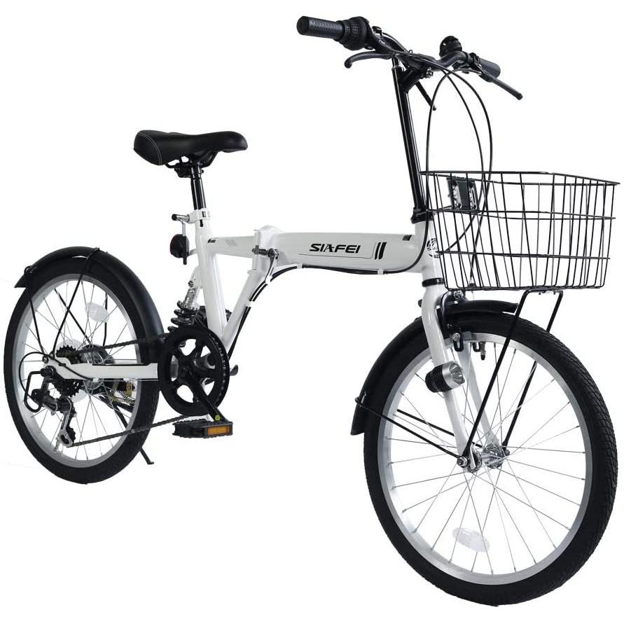 目玉商品 折りたたみ自転車 小径車 インチ シマノ６段変速 カゴ リアサスペンション付き 前後泥除け装備 ミニベロ 入 軽量 組み立て動画あり 19 Kogyo Store 通販 Yahoo ショッピング