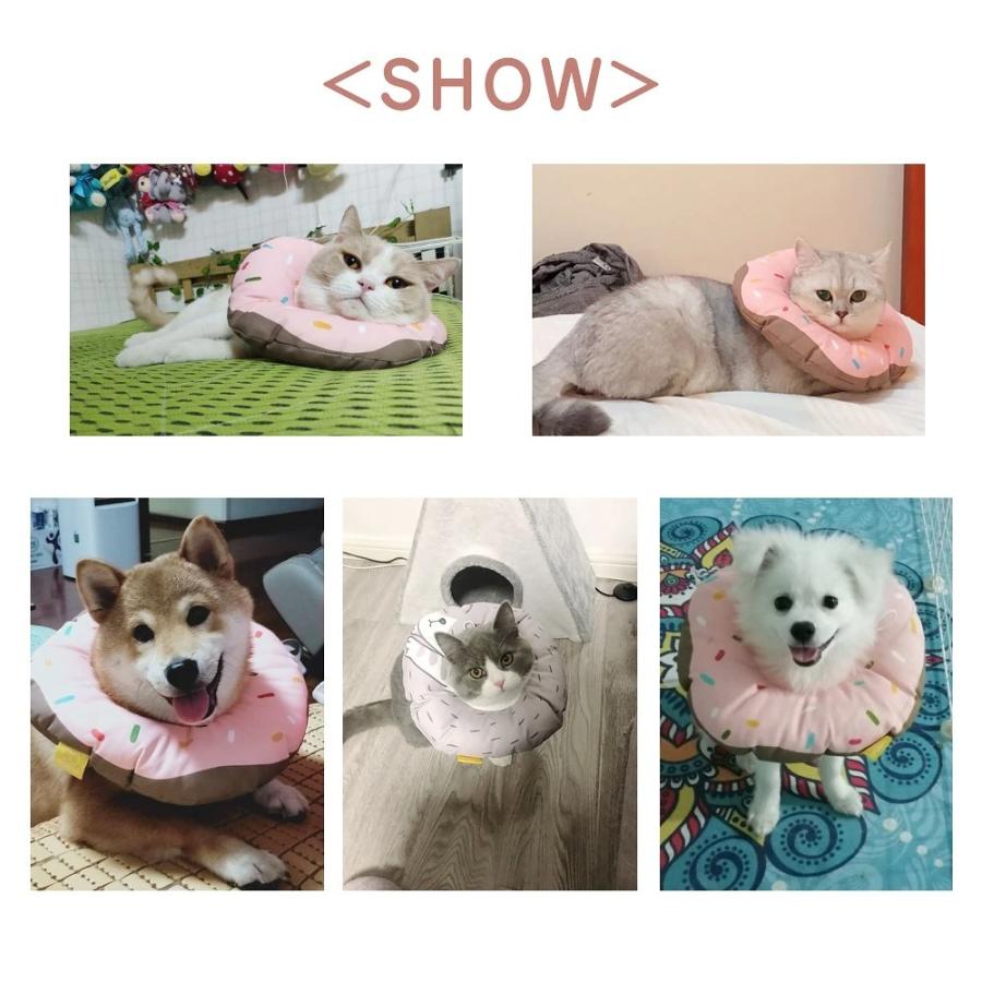 エリザベスカラー 猫 小型犬 可愛い 柔らかい 軽い クッション エリザベス ドーナツカラー セール ペット用品 手術後ケア 爪切り 耳掻き 噛み防止 傷口なめ防止
