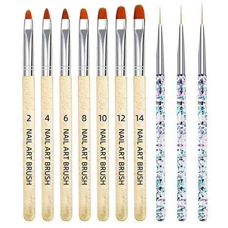 人気大割引 ネイルアート ネイル筆 10本セット ネイルアートペン 非常に薄いです ネイルブラシ ネイルペン ブラシジェルネイルブラシ ライン ネイルツール マルチカラー Www Threeriversofs Com