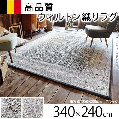 送料無料 ベルギー製ウィルトン織ラグ エヴェル 340x240cm : 琥珀商店 