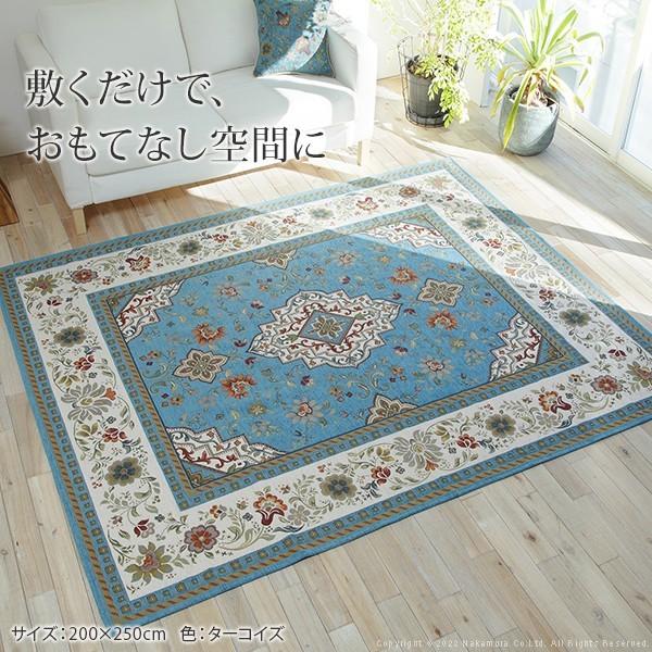 送料無料 ラグ ラグカーペット イタリア製ジャガード織りラグ-イスタ円