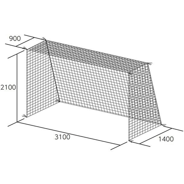トーエイライト TOEI LIGHT 4518891266451 フットサル・ハンドゴールネット B2482 TOEI LIGHT（トーエイライト） フットサル・ハンドゴールネット 網目
