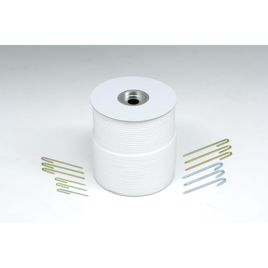 TOEI LIGHT（トーエイライト） 体育用品 テープ 印 マーカー ライン引き グランドロープ 6×300(3) 杭付き 【ホワイト】 G1581 白 {SK} TOEI LIGHT（トーエイライト） グランドロープ6×300(3) 白 TOEI LIGHT