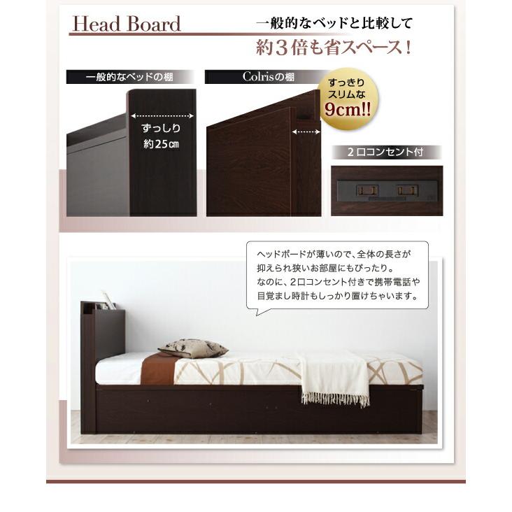 収納付きベッド シングルベッド セミダブルベッド 収納 収納ベッド 大容量 収納ボックス 布団 敷き布団_17