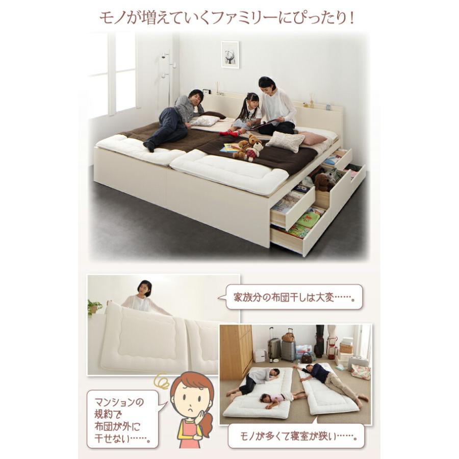 収納付きベッド シングルベッド セミダブルベッド 収納 収納ベッド 大容量 収納ボックス 布団 敷き布団_2
