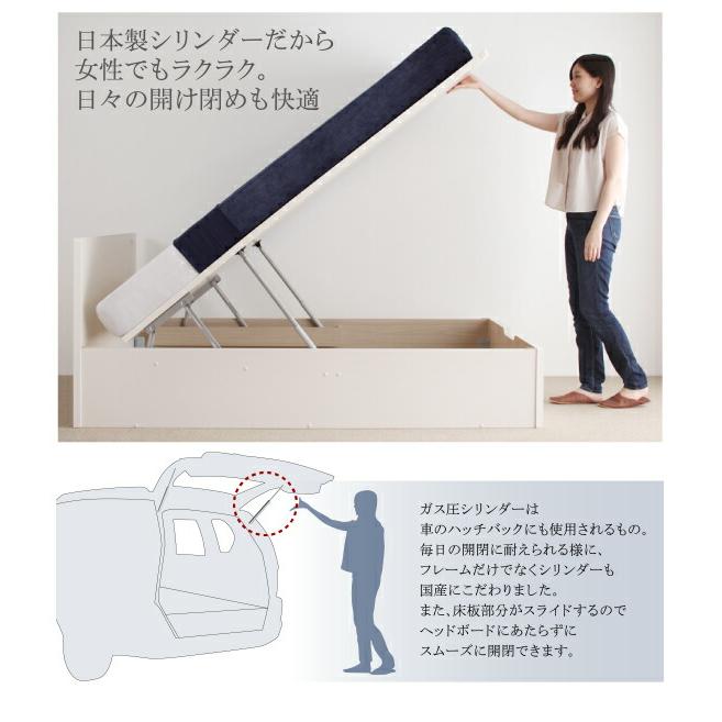収納付きベッド シングルベッド セミダブルベッド 収納 収納ベッド 大容量 収納ボックス 布団 敷き布団