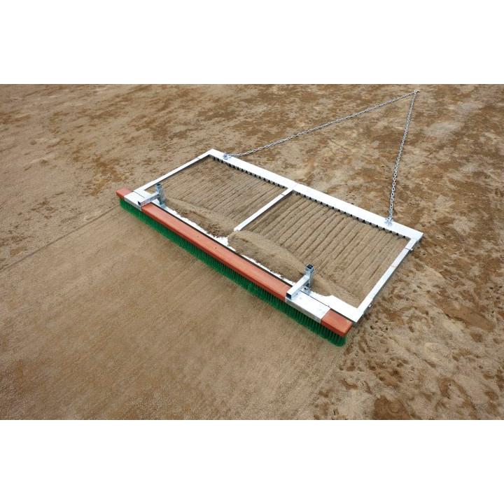 三和体育 グラウンドナラシ 二枚刃型 学校 体育用品 送料無料 S-0969_3